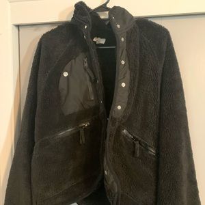 Fuzzy button up jacket!